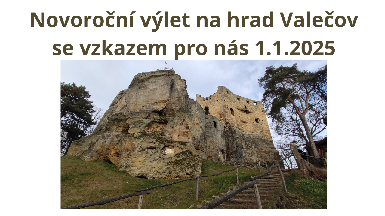 Novoroční procházka doprovázená očistou místa hradu Valečov