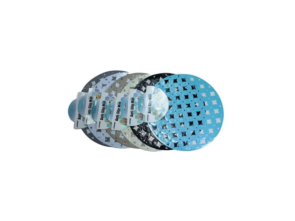 podložka - vložka d30cm, protiskluz. ČTYŘLÍSTEK, 7barev, plast
