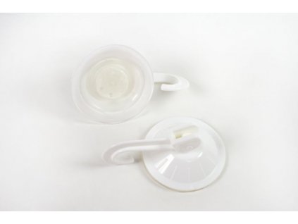 háček 2ks d4,5cm s přísavkou, plast