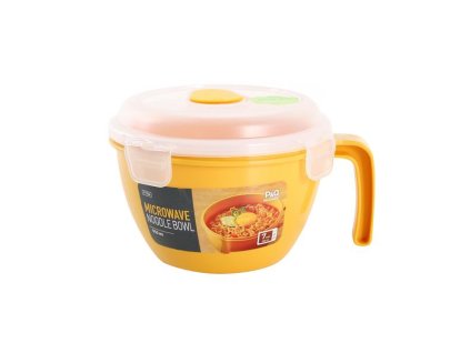 DÓZA DO MIKROVLNÉ TROUBY S VÍKEM, 950ML, ŽLUTÁ