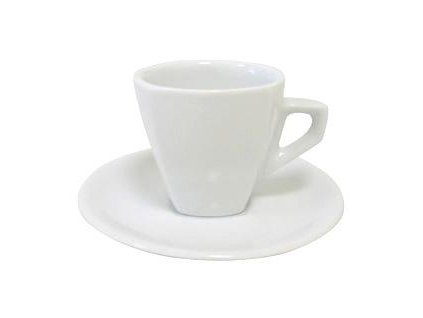 Šálek hranatý s podšálkem, 150 ml