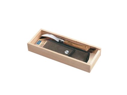 OPINEL VRI N°08 Inox, 8,5 cm, Nůž houbařský, rukojeť Buk + dřevěný box