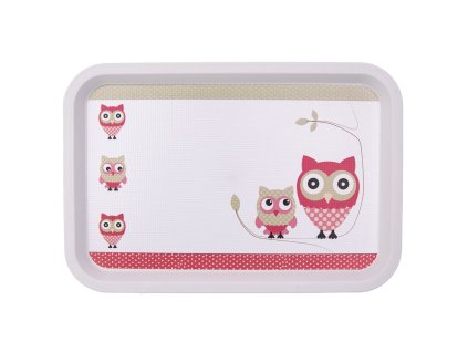 Servírovací dětský tác SOVA 30,5x21 cm