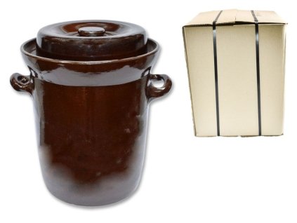 zelák 15l+víko, KART.OBAL, keramika