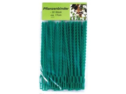 Pásek na vázání rostlin 17 cm,  zelená (30ks)