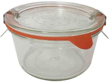 Sklenice zavařovací 370ml WECK + víčko, těsnění, 2 spony