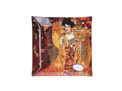 Dekorativní skleněný talíř Gustav Klimt "Adele Bloch"