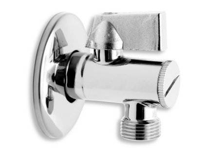 Rohový ventil s filtrem hliníková páka 1/2"x 3/8"