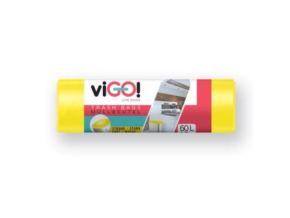 PYTEL DO ODP.KOŠŮ LDPE VIGO,60L/10KS,60X80CMŽLUTÝ