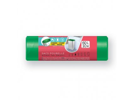 PYTEL DO ODP.KOŠŮ LDPE VIGO,60L/10KS,60X80CMZELENÝ
