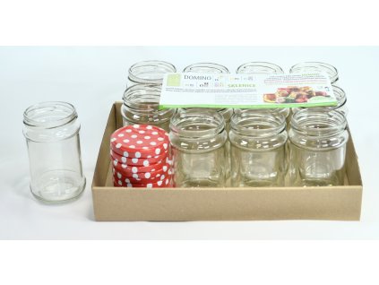 sklen.zavař. 280ml-11ks-STAKO+11ks víč.Puntík-TO66