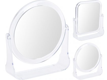 zrcátko d13x14cm (zvětš.+norm.) na noze, 2 druhy