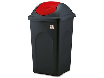 KOŠ ODP.VÝKLOP.MULTIPAT 60L ČTVERC.ČER/ČRV VÍKO PH - Stefan plast