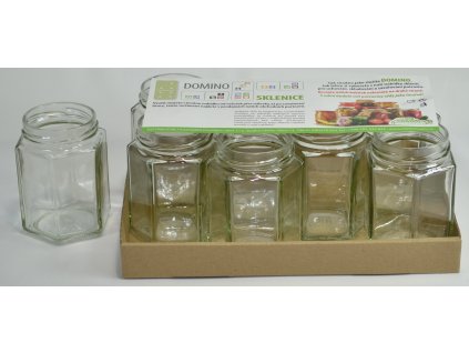 sklen.zavař. 195ml- 8ks-ŠESTIHRAN-TO58