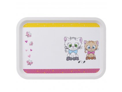 Servírovací dětský tác KOCOUŘI 30,5x21 cm