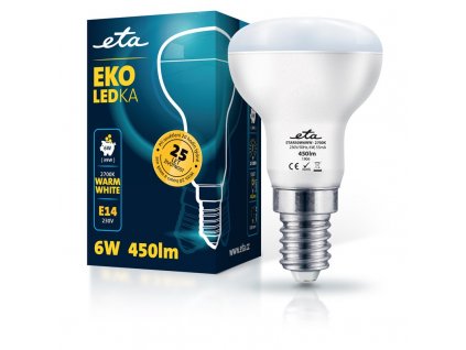 Žárovka LED ETA EKO LEDka reflektor 6W, E14, teplá bílá