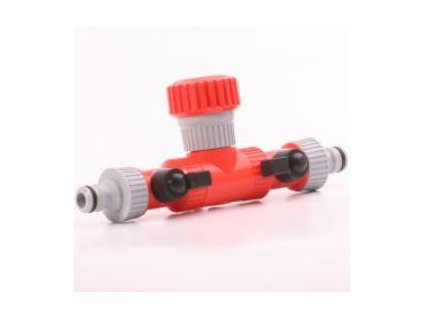 Rozbočka T 3/4" hadicová kleština + 2x čep s uzávěrem Siroflex