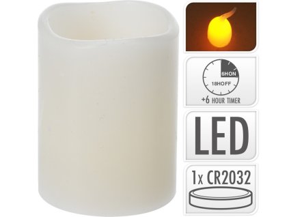 svíčka  1ks LED 5x6cm, s časovačem