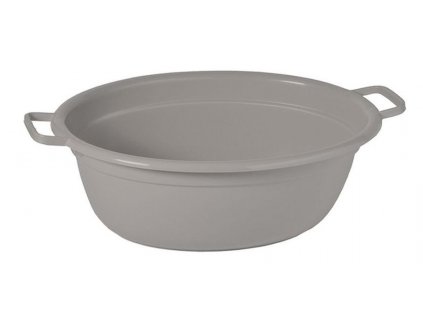 škopek 25l ovál, šedá pastel, 55x43x21cm,plast