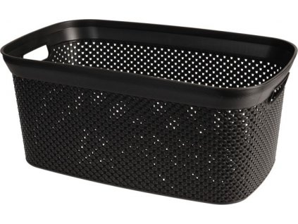 koš 35l na čisté pr., 54cm x 34cm, černý, plast