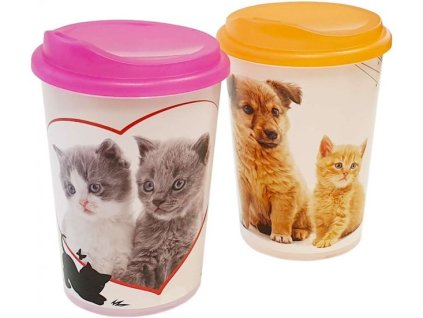 kelímek 4,0dl+pítko, IML-MAZLÍČCI, dětský, plast