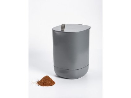 kompostér 26x24x35cm, šedý, BOKASHI 10,6l, vč.bakt., byt., plast