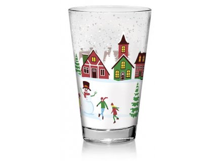 SKLENICE NADIA DEKOR SNOW VILLAGE 310ML