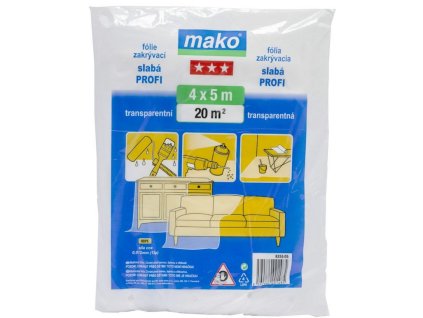FÓLIE ZAKRÝVACÍ 4X 5M PROFI 12ΜM HDPE