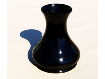 váza KK  312-180/210mm, černá lesklá, ker.1tř.