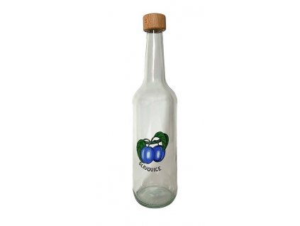 láhev 0,7 l Geradehals, ŠVESTKY, uz.27 dřevo