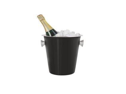 CHLADIČ NA ŠAMPAŇSKÉ PRŮM. 22 CM, NEREZ, ČERNÁ