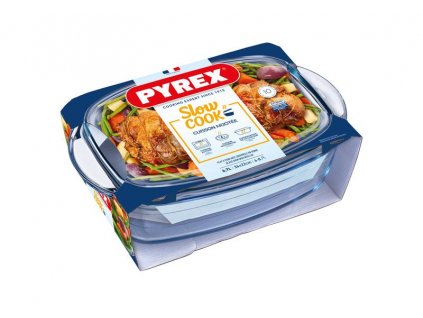 PEKÁČ SKLENĚNÝ S VÍKEM PYREX 6,7 L