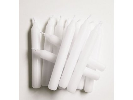 svíčka-12ks k anděl.zvonění, bílá, ČESKÁ VÝROBA