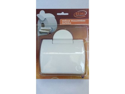 držák WC papíru s klapkou,bílý,REMI