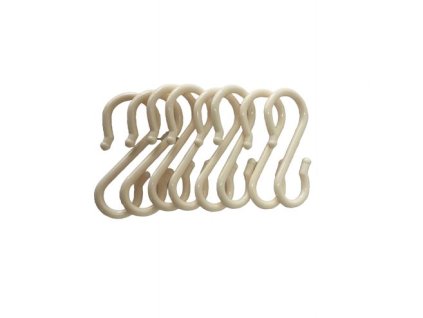 háček-S- 8,5cm-8ks-nosnost 2kg, plast