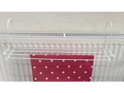 sušák  2,4m, radiátor, balkón, kul.ucho, 60x17,5cm, bílý drát