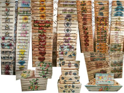 Bedýnka OLA4-Slunečnice 26x26x14 DŘEVO