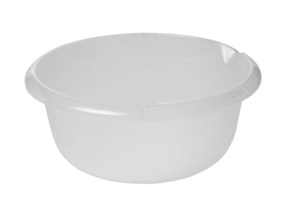 mísa d32x14cm s výlevkou, transparent,plast