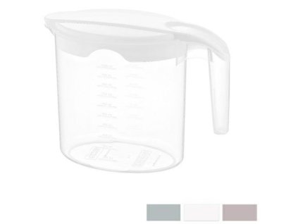 džbán 1,0l odměrka, víčko, 20x10x15cm, plast