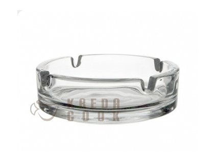 popelník 1ks d14 čirý, sklo