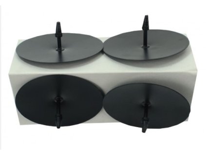 bodec- 4ks-d55mm-černý do adv.věnce, hrot 5cm/2cm, kov