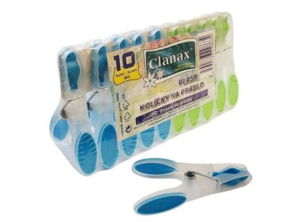 kolíčky 10ks BIG CLANAX 8,2x4,0x1,5cm, plast