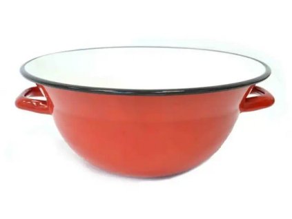 krajáč d30cm (5,0l) červený, smalt