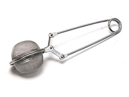 čajítko d 4cm s rukoj. 15,5cm, kov