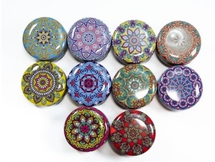 dóza plech. d 6x4cm ONLY FOR YOU