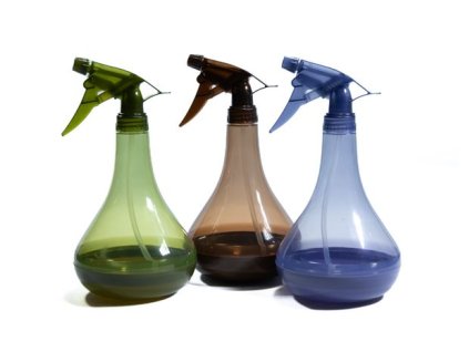 rozprašovač 0,70l, transp. 3barvy, d12x23cm, plast