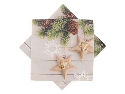 Servírovací ubrousky hvězdy