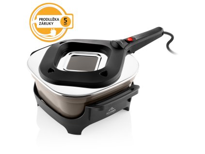 Elektrický pečicí hrnec ETA Pečenka Ceramic Natura 0133 900051 šedý