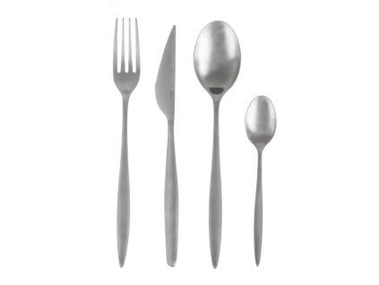 Jídelní příbory Matt silver 24 dílů