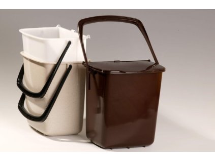 koš odp.  8l kbelík univ.hnědý 22x15x29cm závěs